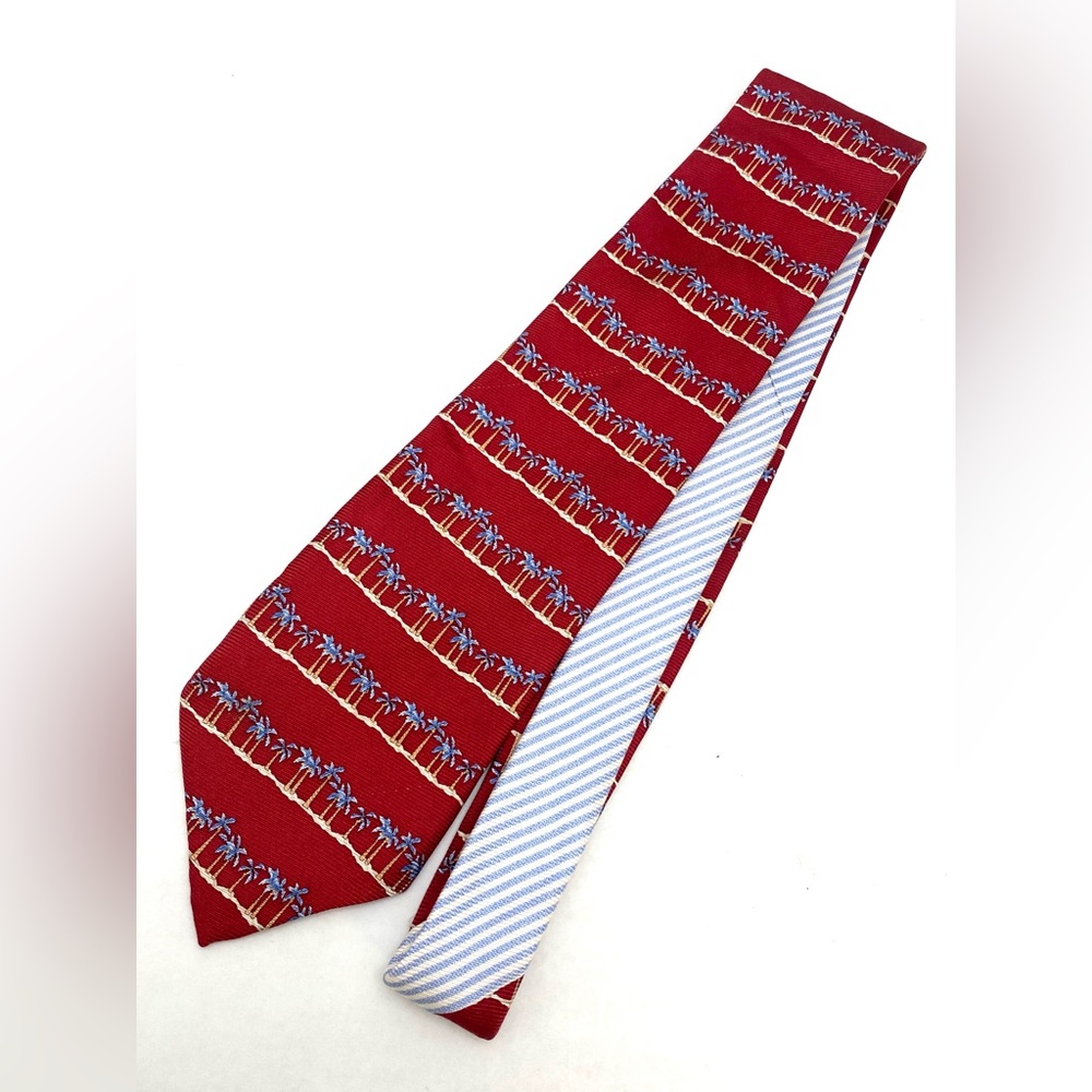 Tommy Hilfiger Multi-Color Palm Tree Paradise Silk Necktie